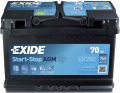 Exide Start-Stop AGM EK600 60А/ч-12V ст EN680 европейские обратная 242x175x190