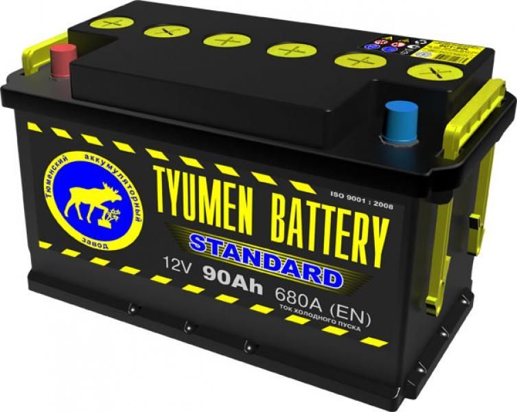 Изображение 90А/ч-12V ст EN720 европейские прямая 345x175x213 №2